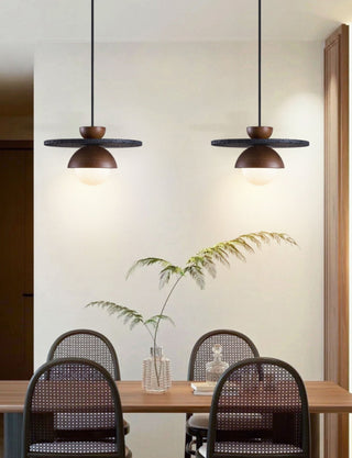 Valinina Suspension en Travertin Noir Orbit