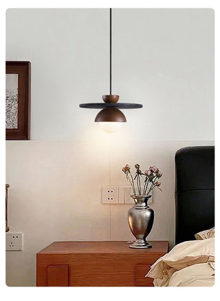 Valinina Suspension en Travertin Noir Orbit