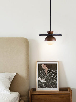 Valinina Suspension en Travertin Noir Orbit