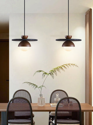 Valinina Suspension en Travertin Noir Orbit
