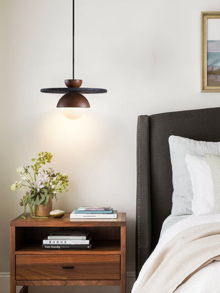 Valinina Suspension en Travertin Noir Orbit