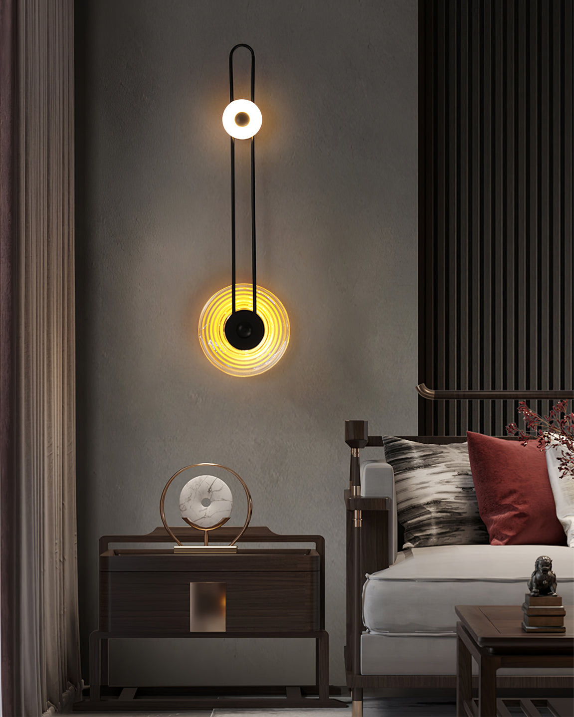 Gaia Wall Lamp Sculptural Geometry Alabaster-Neutral Decor