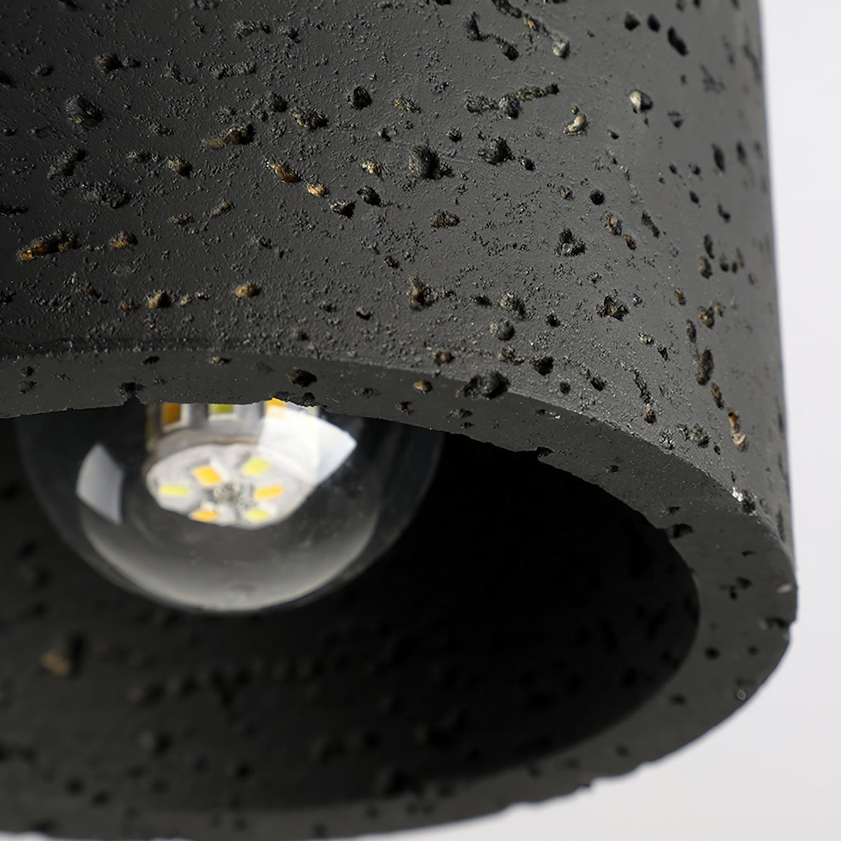 Rilon Sqaure&Round Ceiling Light Black& Yellow Travertine-Neutral Decor