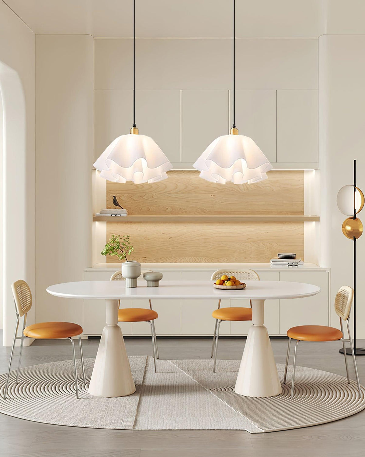 Vero Modern Petal Pendant Light-Neutral Decor