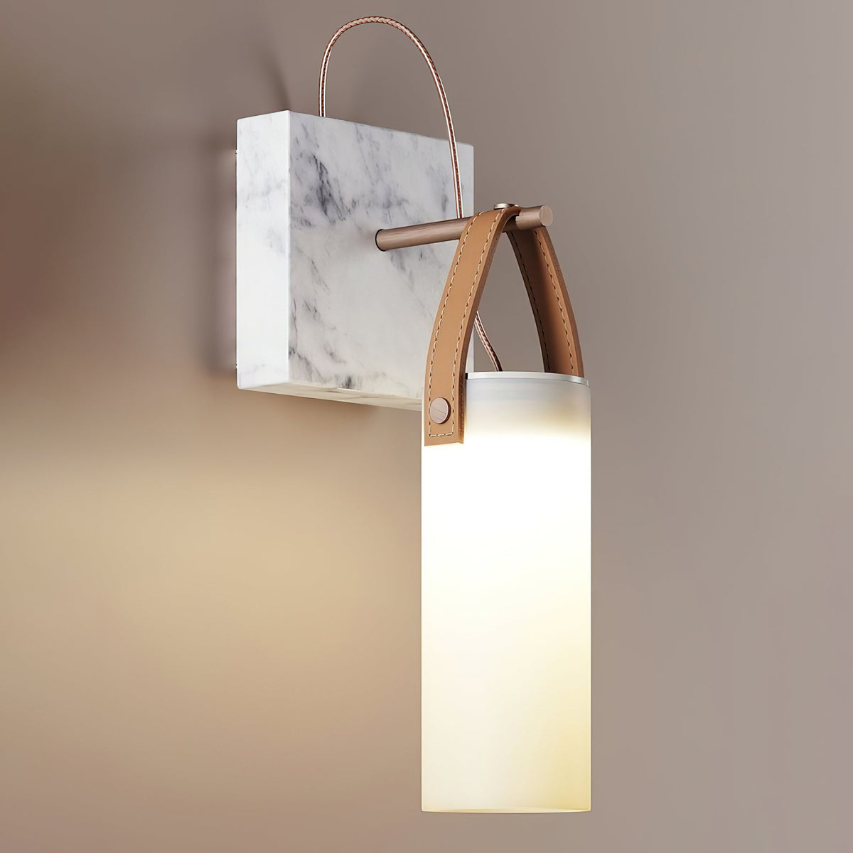 Zerinen Applique Murale Marbre Verre Minimaliste Moderne