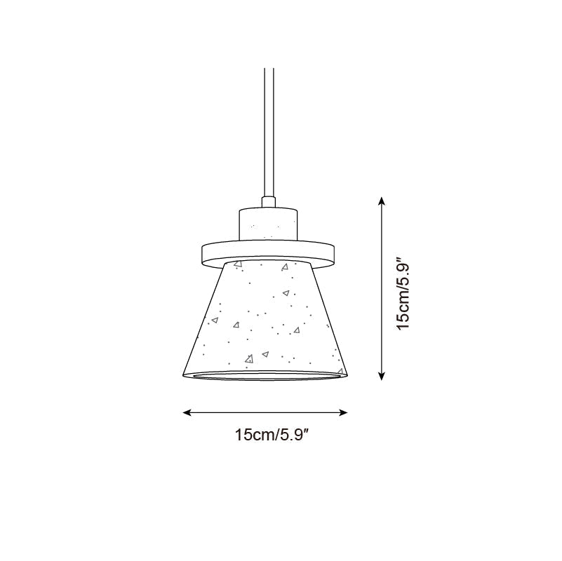 Virela Pendant Lamp Travertine Wood Minimalist-Neutral Decor