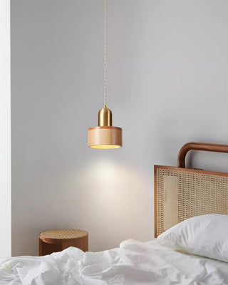 Emberin Suspension en bois de formes assorties en bois massif et laiton-Luire