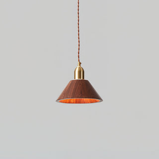 Emberin Suspension en bois de formes assorties en bois massif et laiton-Luire
