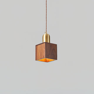 Emberin Suspension en bois de formes assorties en bois massif et laiton-Luire