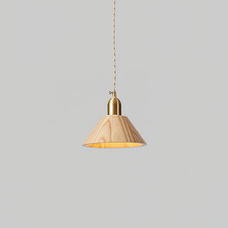 Emberin Suspension en bois de formes assorties en bois massif et laiton-Luire
