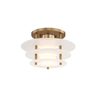 Zovena Moderne Minimaliste Acier Albâtre Plafonnier