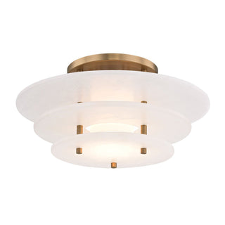 Zovena Moderne Minimaliste Acier Albâtre Plafonnier