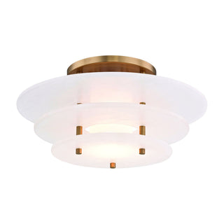 Zovena Moderne Minimaliste Acier Albâtre Plafonnier