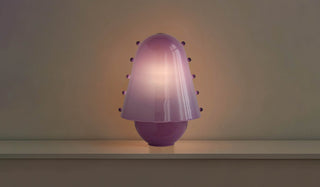 Enzo Lampe de Table Contemporaine en Verre