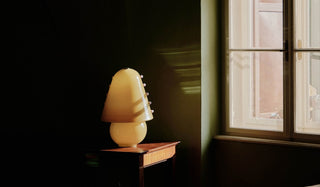Enzo Lampe de Table Contemporaine en Verre