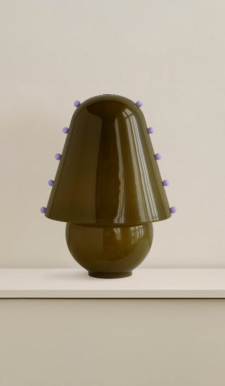 Enzo Lampe de Table Contemporaine en Verre
