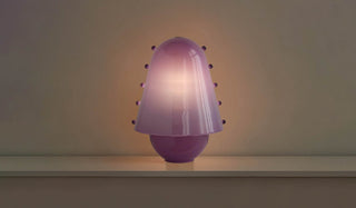 Enzo Lampe de Table Contemporaine en Verre