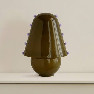 Enzo Lampe de Table Contemporaine en Verre