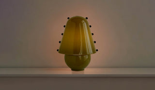 Enzo Lampe de Table Contemporaine en Verre