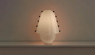 Enzo Lampe de Table Contemporaine en Verre