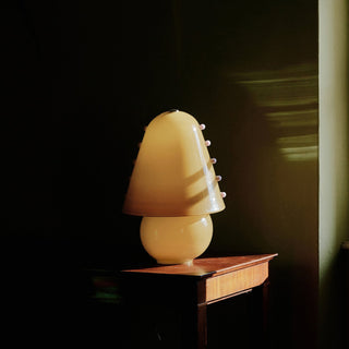 Enzo Lampe de Table Contemporaine en Verre