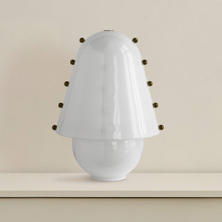 Enzo Lampe de Table Contemporaine en Verre