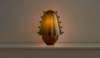 Enzo Lampe de Table Contemporaine en Verre