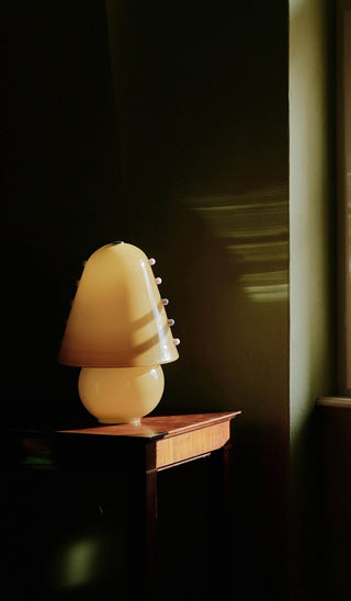 Enzo Lampe de Table Contemporaine en Verre