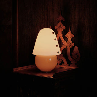Enzo Lampe de Table Contemporaine en Verre