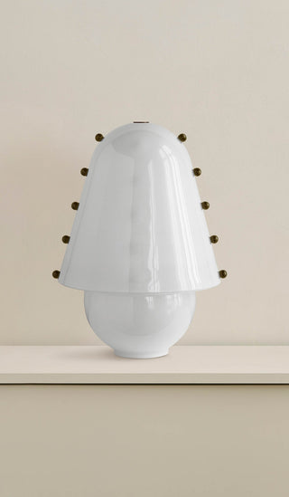 Enzo Lampe de Table Contemporaine en Verre