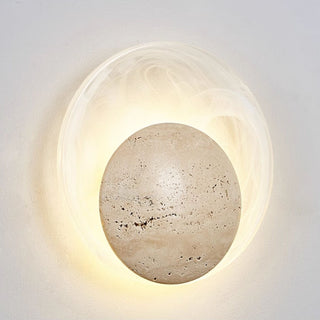 Genesis Travertine Wall Lamp-Neutral Decor