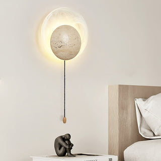 Genesis Travertine Wall Lamp-Neutral Decor