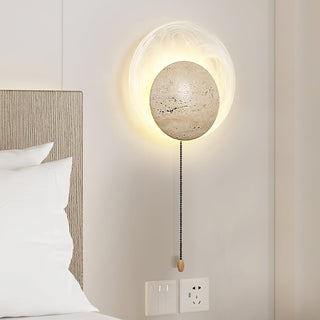 Genesis Travertine Wall Lamp-Neutral Decor