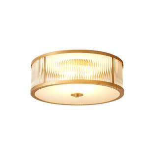 Veleriella Plafonnier en Laiton Et Verre