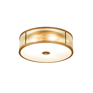 Veleriella Plafonnier en Laiton Et Verre