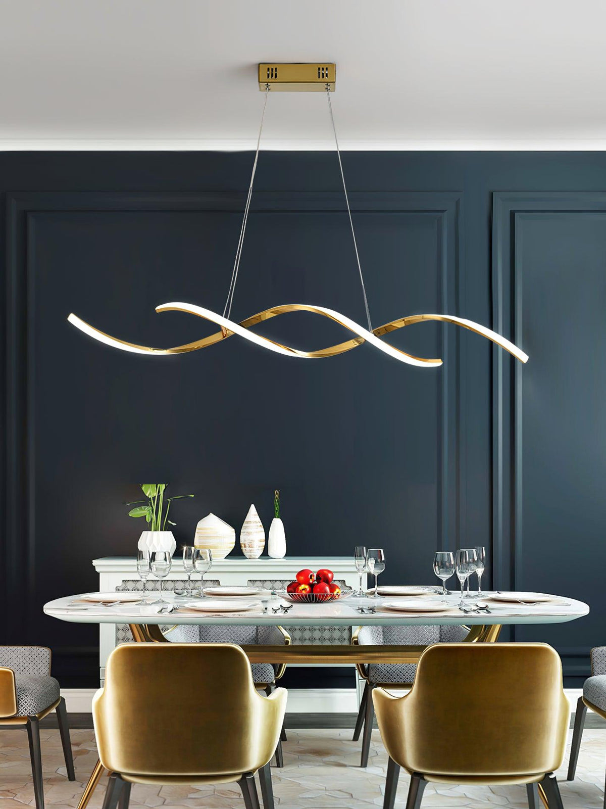 Wavora Lampe Suspendue Vagues Douces