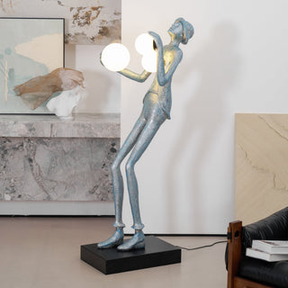 Evlirir Lampadaire en Métal Artisanal Bronze