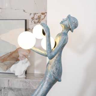 Evlirir Lampadaire en Métal Artisanal Bronze