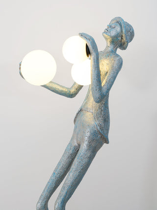 Gentleman Sculpture Floor Lamp-Neutral Decor