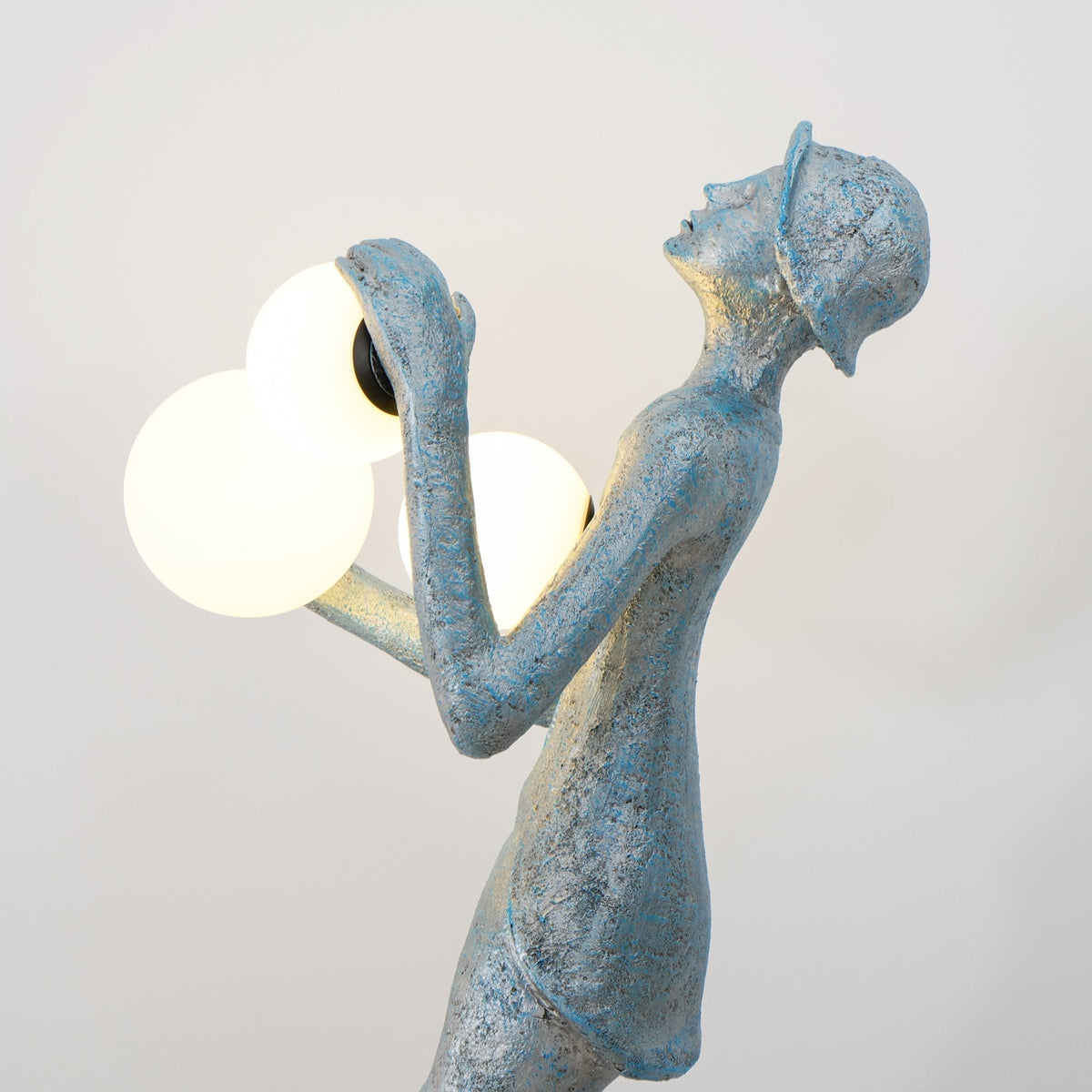 Evlirir Lampadaire en Métal Artisanal Bronze