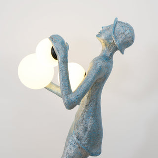 Evlirir Lampadaire en Métal Artisanal Bronze