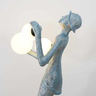 Gentleman Sculpture Floor Lamp-Neutral Decor