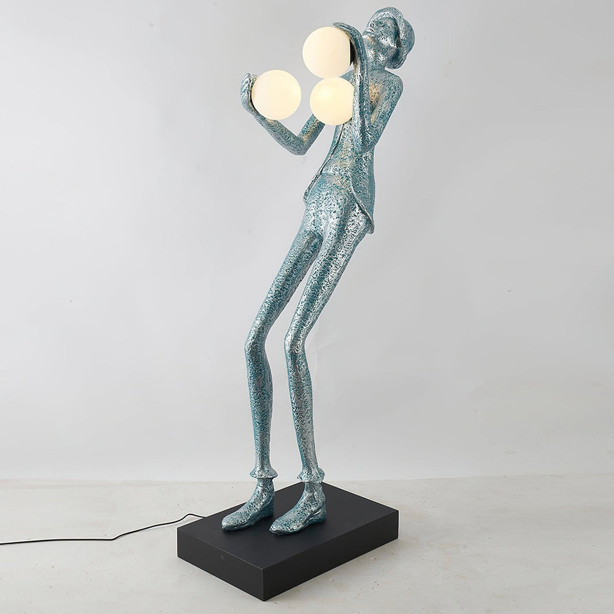 Gentleman Sculpture Floor Lamp-Neutral Decor