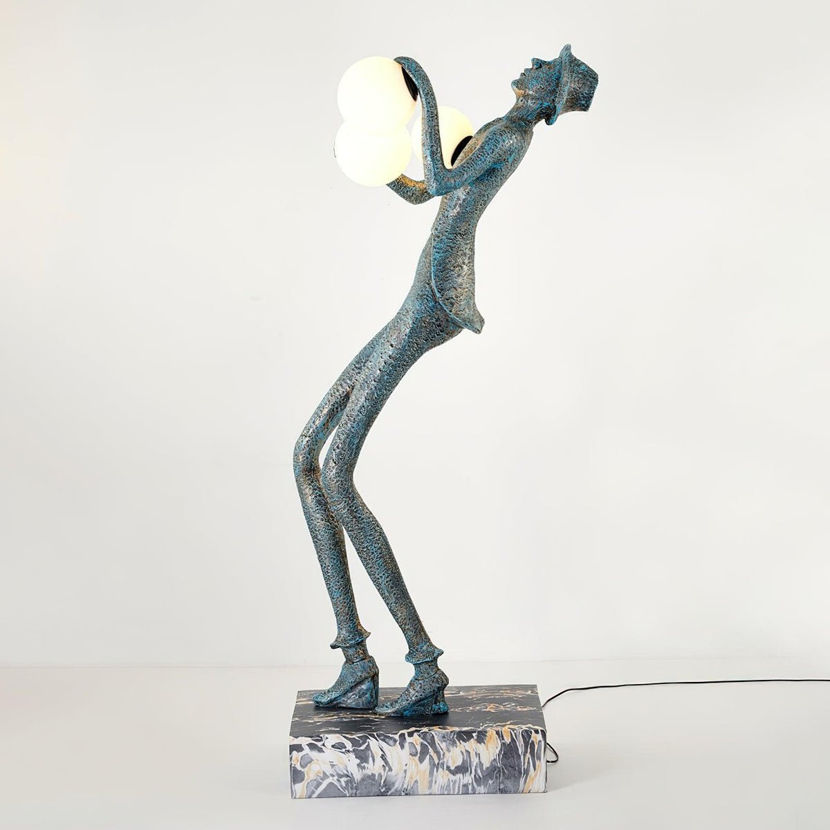 Evlirir Lampadaire en Métal Artisanal Bronze
