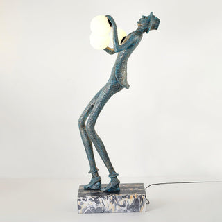 Evlirir Lampadaire en Métal Artisanal Bronze