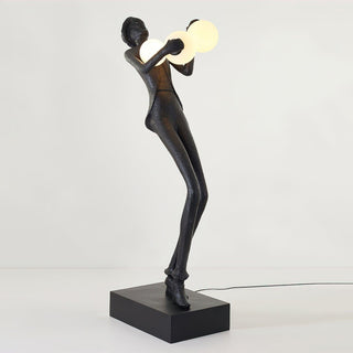 Evlirir Lampadaire en Métal Artisanal Bronze