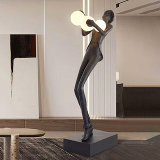 Evlirir Lampadaire en Métal Artisanal Bronze
