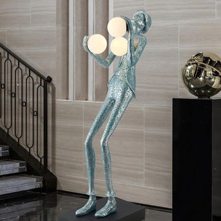 Gentleman Sculpture Floor Lamp-Neutral Decor