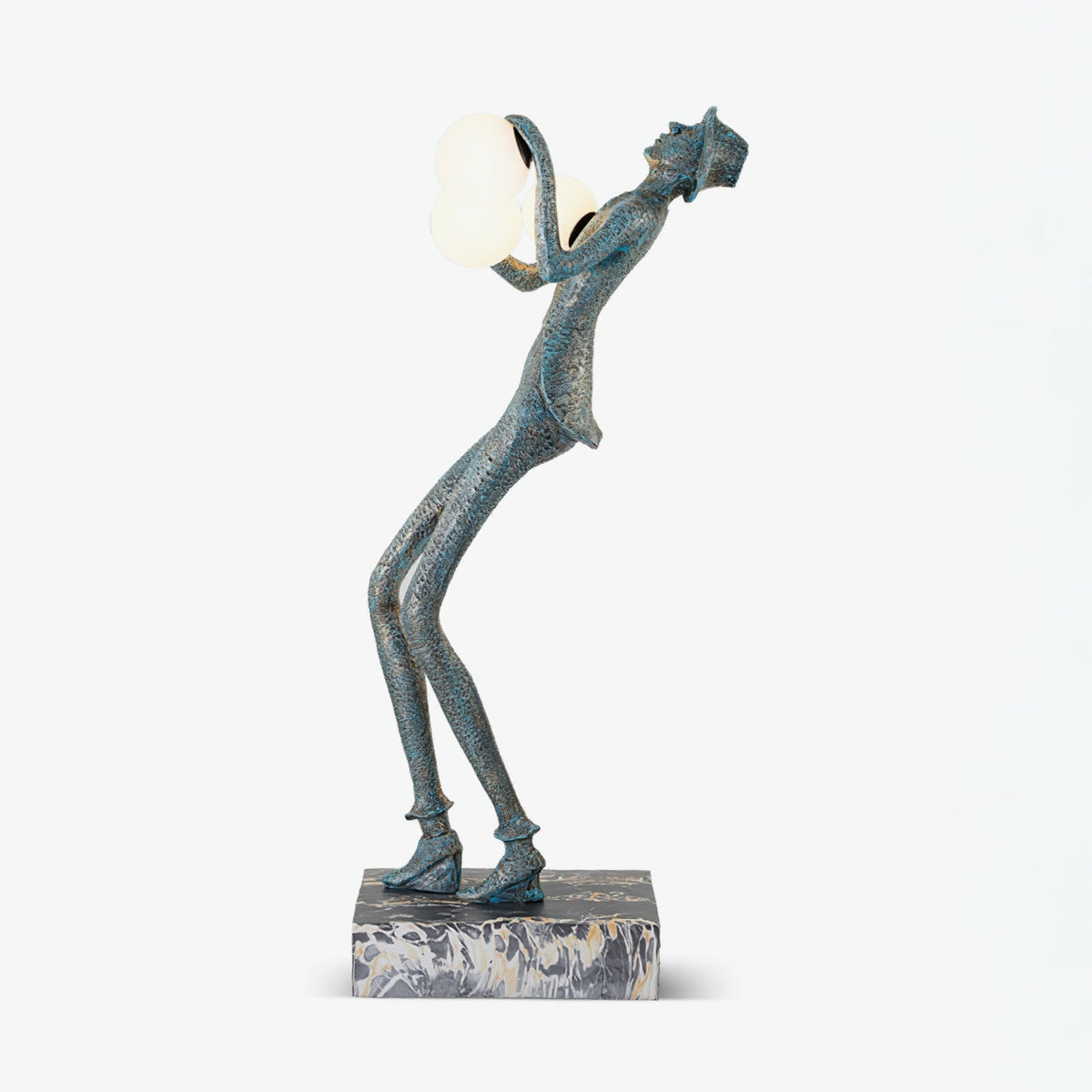 Gentleman Sculpture Floor Lamp-Neutral Decor