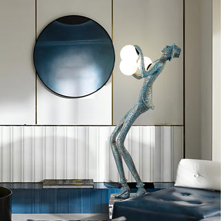 Gentleman Sculpture Floor Lamp-Neutral Decor